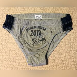 D&G by Dolce & Gabbana Men Rare 2010 Vintage Wrestling Mesh Brief Small